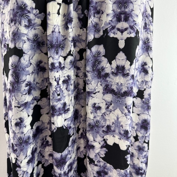 H&M | Floral Polyester Scoop Neck Sleeveless Casual Knee Length Dress sz 6 - Picture 5 of 13